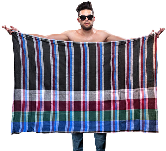 Men’s Sarong | Lungi | 100% Cotton | Unsewn | Multicoloured