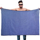 Men’s Sarong | Lungi | 100% Cotton | Unsewn | Blue - Desify