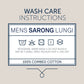 Men’s Sarong | Lungi | 100% Cotton | Unsewn | Green - Desify